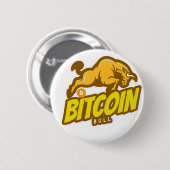 Bitcoin Bull run - Btc Crypto Button (Vorne & Hinten)
