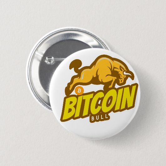 Bitcoin Bull run - Btc Crypto Button (Vorne & Hinten)