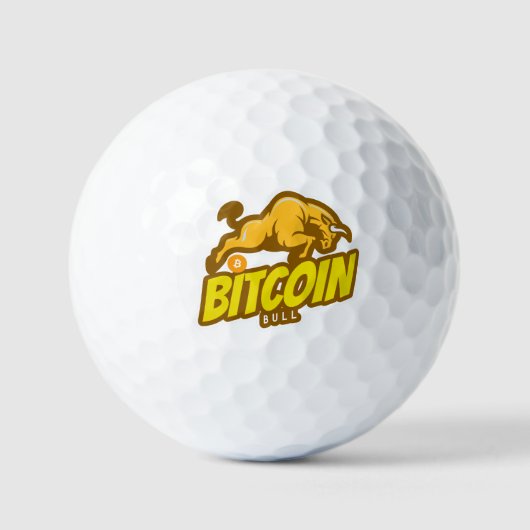 Bitcoin Bull run - Btc Crypto Golfball (Vorderseite)