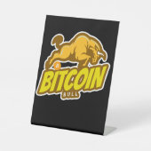 Bitcoin Bull run - Btc Crypto Sockelschild (Vorderseite)