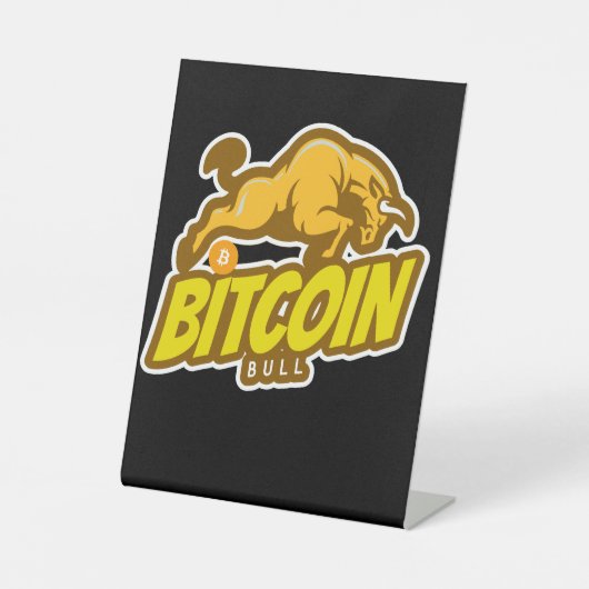 Bitcoin Bull run - Btc Crypto Sockelschild (Vorderseite)