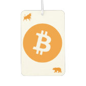 Bitcoin Car Air Freshener Autolufterfrischer (Vorderseite)