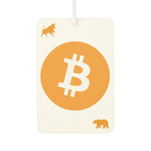 Bitcoin Car Air Freshener Autolufterfrischer (Vorderseite)