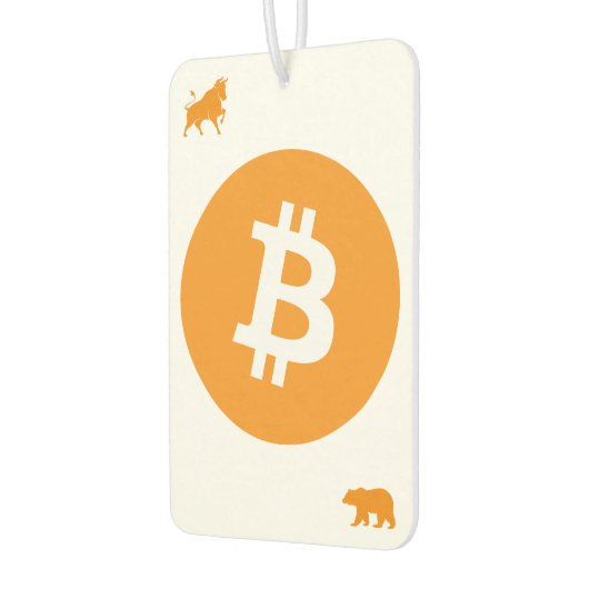 Bitcoin Car Air Freshener Autolufterfrischer (Links)