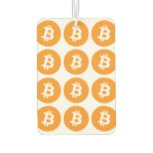 Bitcoin Car Air Freshener Autolufterfrischer (Rückseite)