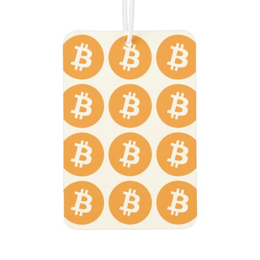 Bitcoin Car Air Freshener Autolufterfrischer (Rückseite)