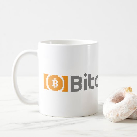 Bitcoin Cash BCH 8-Bit Logo | Tasse (Mit Donut)