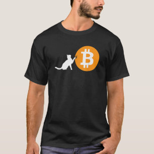 Bitcoin Cat Blockchain Digitale Münze T-Shirt