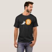 Bitcoin Cat Blockchain Digitale Münze T-Shirt (Vorne ganz)