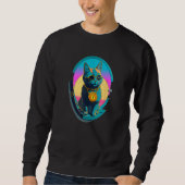 Bitcoin Cat Chain Sweatshirt (Vorderseite)