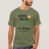 Bitcoin Chart Whisperer Benutzerdefinierter Pullov T-Shirt (Vorderseite)