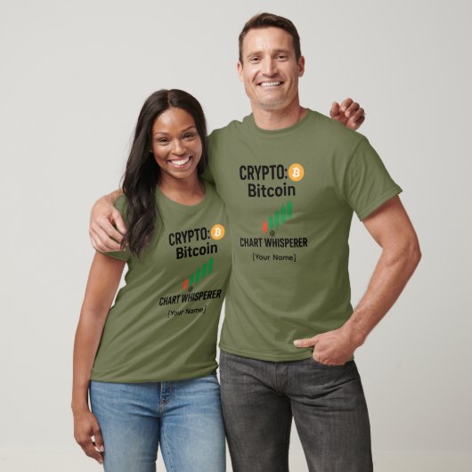 Bitcoin Chart Whisperer Benutzerdefinierter Pullov T-Shirt (Unisex)