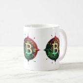 Bitcoin Christmas Lights Kaffeetasse (VorderseiteRechts)