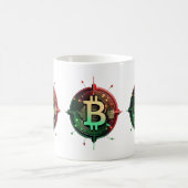 Bitcoin Christmas Lights Kaffeetasse (Mittel)