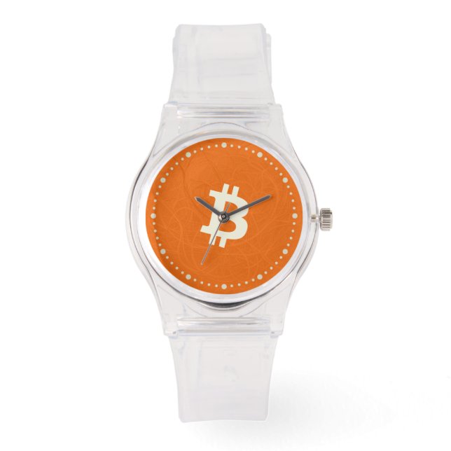 Bitcoin Classic Orange (Neuron) Armbanduhr (Vorderseite)