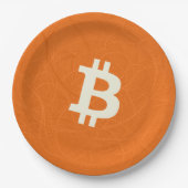 Bitcoin Classic Orange (Neuron) Pappteller (Vorderseite)