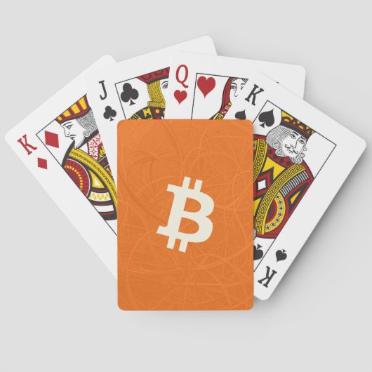 Bitcoin Classic Orange (Neuron) Spielkarten (Rückseite)