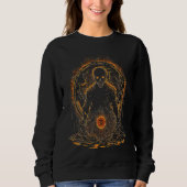 Bitcoin Coin Crypto Illustration Dark Black 1 Sweatshirt (Vorderseite)