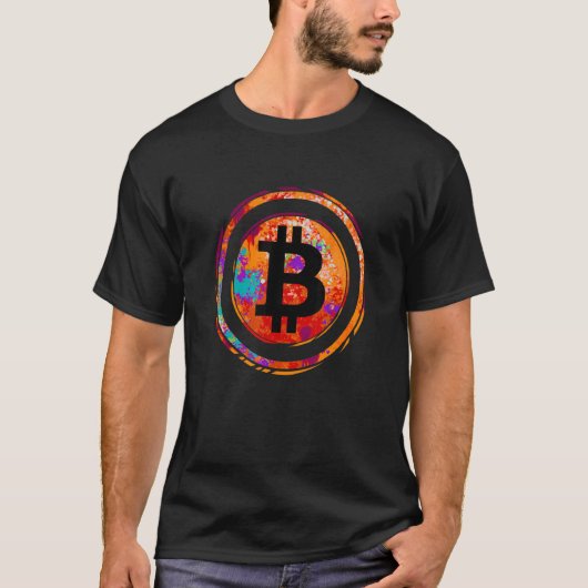 Bitcoin Coin Crypto Trading Blockchain T-Shirt (Vorderseite)