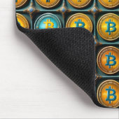 Bitcoin Coloring Currency Set innerhalb eines Komp Mousepad (Ecke)