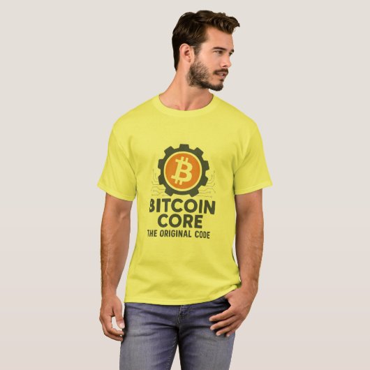 Bitcoin Core T - Shirt - "Der Originalcode" (Vorne ganz)