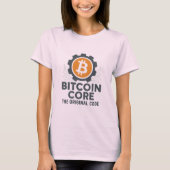 Bitcoin Core T - Shirt - "Der Originalcode" - Gear (Vorderseite)