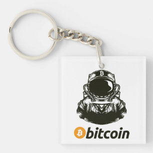 BITCOIN-Crypto Astronaut-Qr-Code Schlüsselanhänger