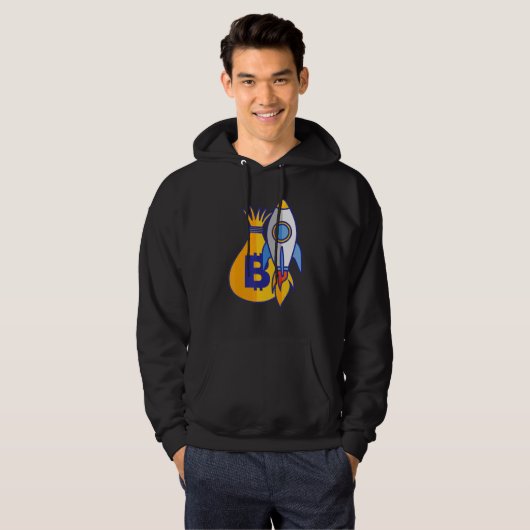 Bitcoin Crypto Bags To The Moon Cryptocurrency Dec Hoodie (Vorne ganz)