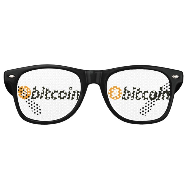 BITCOIN-Crypto BTC lustig Partybrille (Vorderseite)