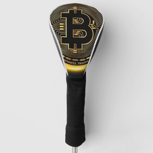 Bitcoin Crypto- Golf Headcover (Vorderseite)