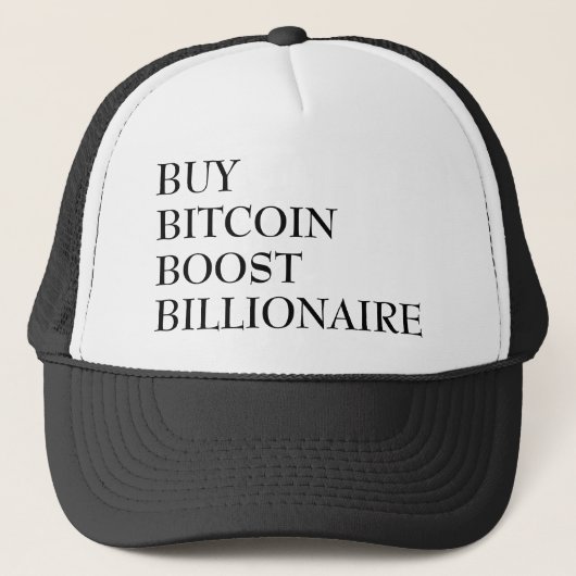 Bitcoin Crypto Hat Truckerkappe (Vorderseite)