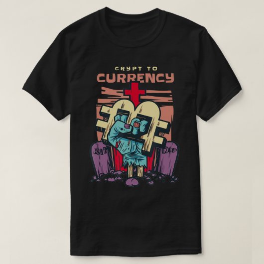 Bitcoin & Crypto Krypto in Währung T-Shirt (Design vorne)