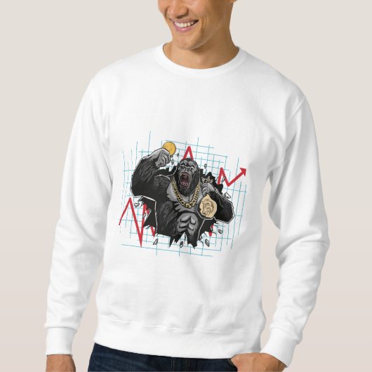 Bitcoin Crypto Market - BTC Trading Sweatshirt (Vorderseite)