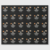 Bitcoin Crypto Moon Astronaut Design BTC Geschenkpapier (Flach)