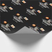 Bitcoin Crypto Moon Astronaut Design BTC Geschenkpapier (Ecke)