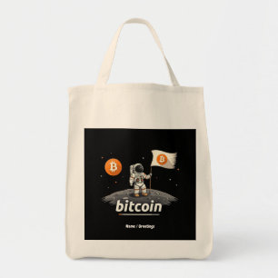 Bitcoin Crypto Moon Astronaut Design BTC Tragetasche