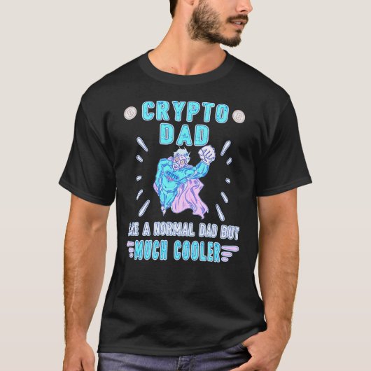 Bitcoin Crypto Pater Vater Trader Crypto T-Shirt (Vorderseite)