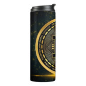 Bitcoin Crypto- Thermosbecher (Nach links gedreht)