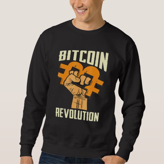 Bitcoin Cryptocurrency BTC Revolution Bitcoin Trad Sweatshirt (Vorderseite)