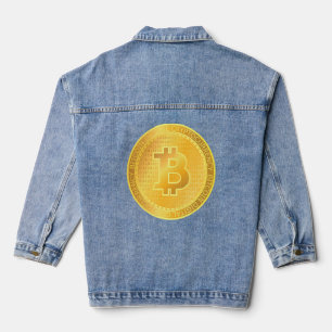 Bitcoin Cryptowährung Trader Crypto Blockchain Bt Jeansjacke
