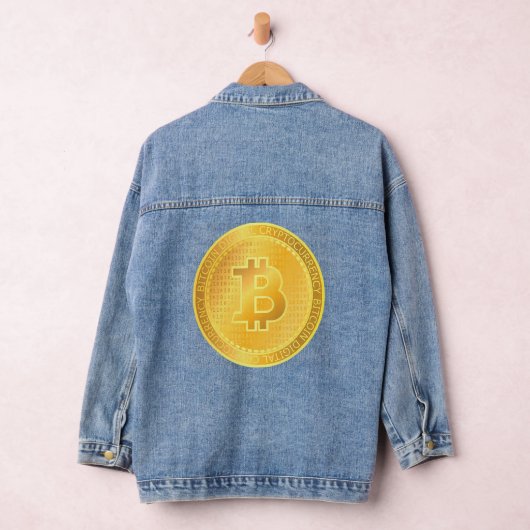 Bitcoin Cryptowährung Trader Crypto Blockchain Bt Jeansjacke (Hangar)