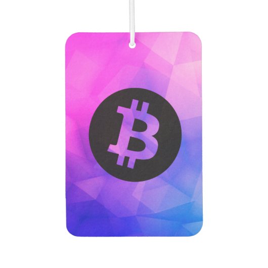 Bitcoin Crystal Autolufterfrischer (Vorderseite)