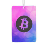 Bitcoin Crystal Autolufterfrischer (Rückseite)