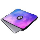 Bitcoin Crystal (Miami Style 2) Laptopschutzhülle (Vorne Knopf)