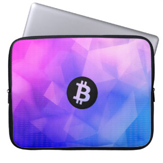 Bitcoin Crystal (Miami Style 2) Laptopschutzhülle