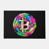 "Bitcoin Cypherpunk"-Ölgemälde Fußmatte (Vorderseite)