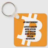 Bitcoin Daily Schedule Schlüsselanhänger (Vorderseite)