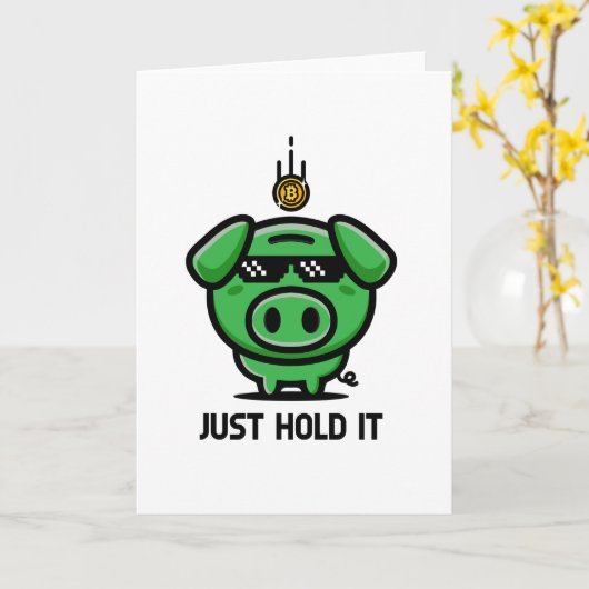 Bitcoin-Design Karte (Gelbe Blume)