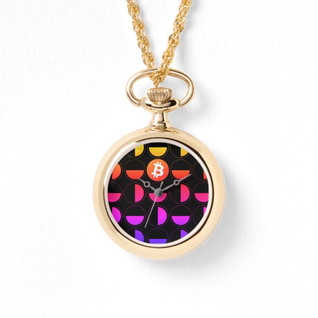 Bitcoin Designer Armbanduhr (Vorderseite)