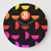 Bitcoin Designer Große Wanduhr (Vorderseite)